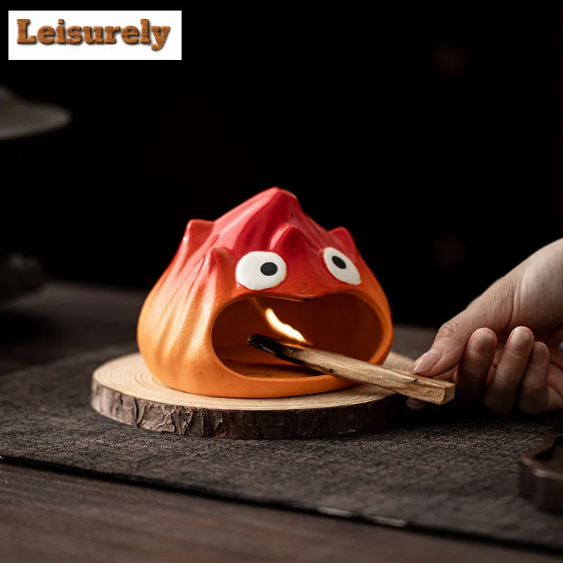 Little Fire God Fireplace Incense Holder Mist Smoking Steamers Incense Burners Aromatherapy Censer Chinese Tea Set Decoration