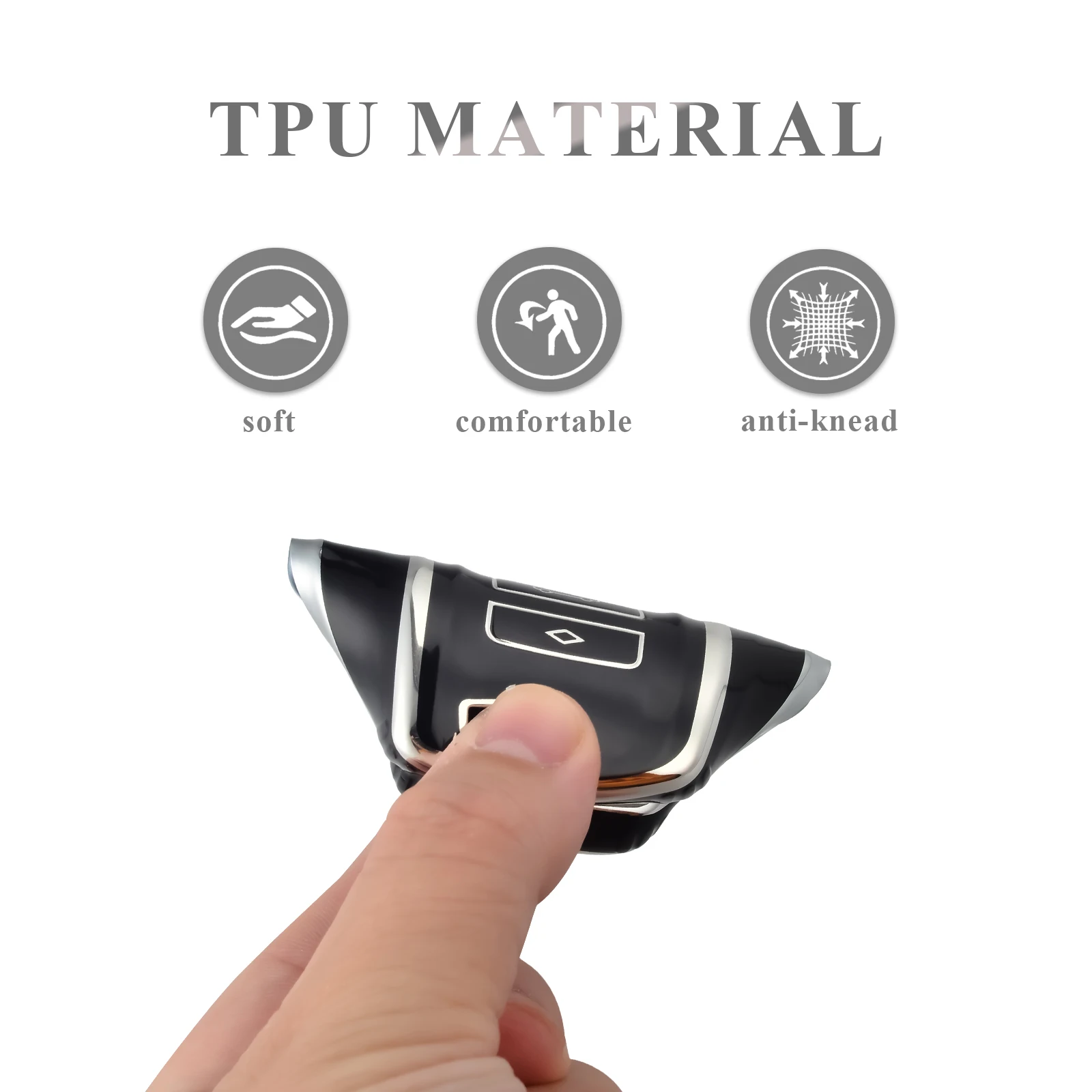 TPU Car Flip Key Case Cover Shell for BMW 1 3 5 7 Series X1 X3 X4 X5 F10 F15 F16 F20 F30 F18 F25 M3 M4 E34 Accessories key case key case cover car key shell flip key fob shell