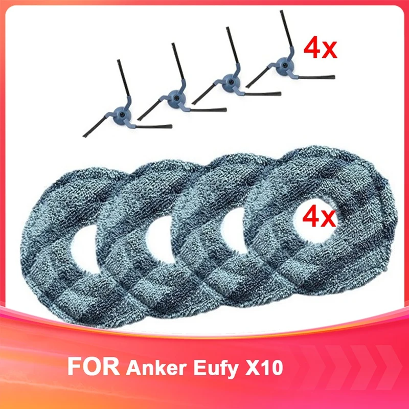 For Anker Eufy X10 Robot Vacuum Cleaner Vacuum Cleaner Accessories Cloth And Brush Replacement Supplies