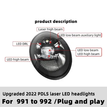 Pack LED PORSCHE 911 CABRIOLET (991) 3.0 Carrera (2015 à 2019) – Pack Complet – Modèle avec bi-xenon