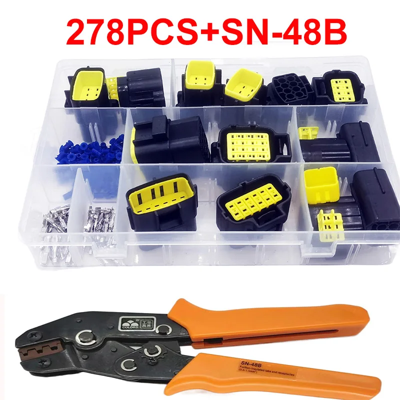 Conector de Cabo Rápido Impermeável 96 258 268 278 410 Pcs 10 12 16 Pin