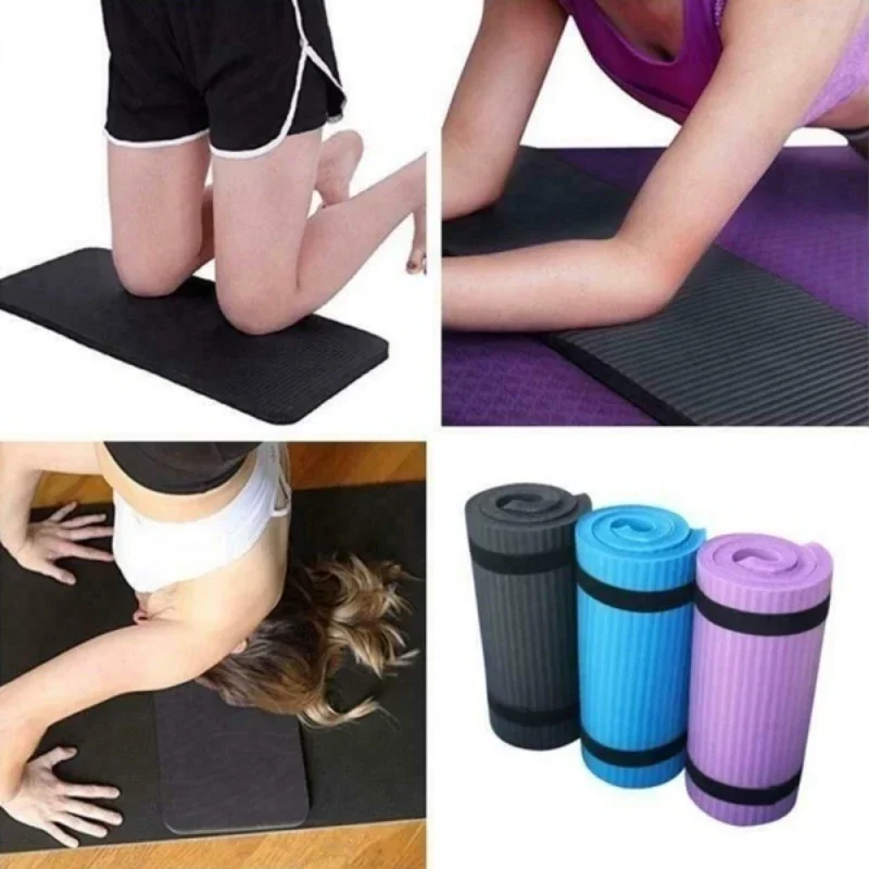 60*25cm Small Yoga Knee Pad Cushion Wrist Hips Hands Yoga Mat Non-Slip Fitness Pad Workout Exercise Gym Plank Support Cushion