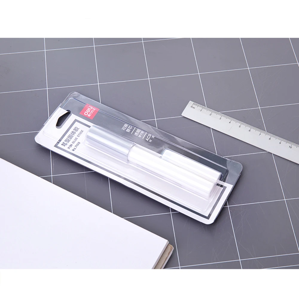 귀여운 문구 펜 솔리드 스틱 리필 접착제 스틱, 강한 접착, 고점도 접착제, 사무실 학교 용품, 2 개