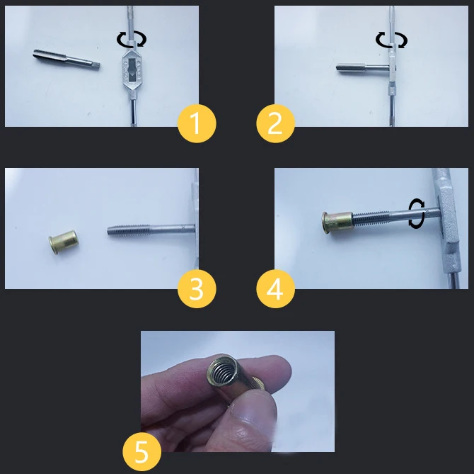 thumbnail image 2 of Metric Screw Taps M3 To M12 7-Piece Metric Thread Tap Set - M3 To M12 Straight Flute Taps For Metal & Wood Metric Thread Taps M3 M4 M5 M6 M8 M10 M12 2 of 10