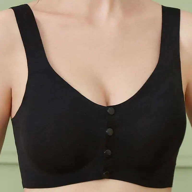 Lactation bra Maternity bra Open latex push-up non-underwire bra before feeding during pregnancy 4