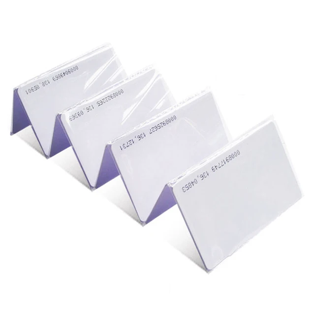 5/10 pcs Read Only 125Khz EM Tag EM4100 Iot RFID Card Keyfob for Access Control Attendance System Fixed Card Number Unchangeable 4