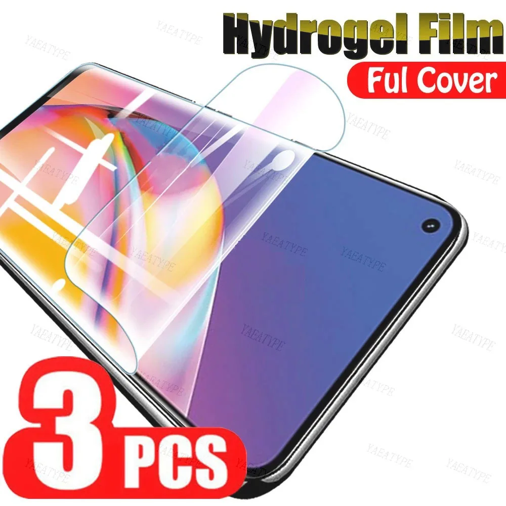 

3PCS Hydrogel Film For Oppo A98 A97 A96 A95 A94 A78 A77s A77 A76 A74 A56s A58 A57e 4G 5G Full Cover Phone Screen Protectors Film