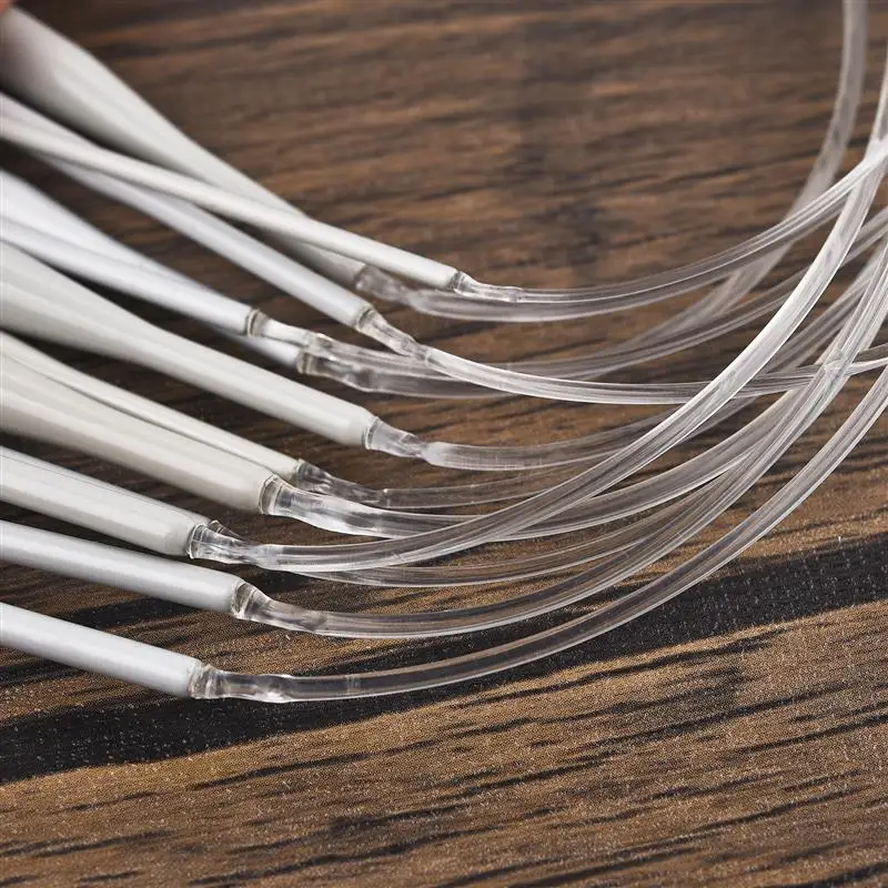 2.0-8mm Sweater Knitting Needle Stainless Steel Ring Needlework 40cm Weaving Circular Knitting Needlework Kits DIY Knitted Tool