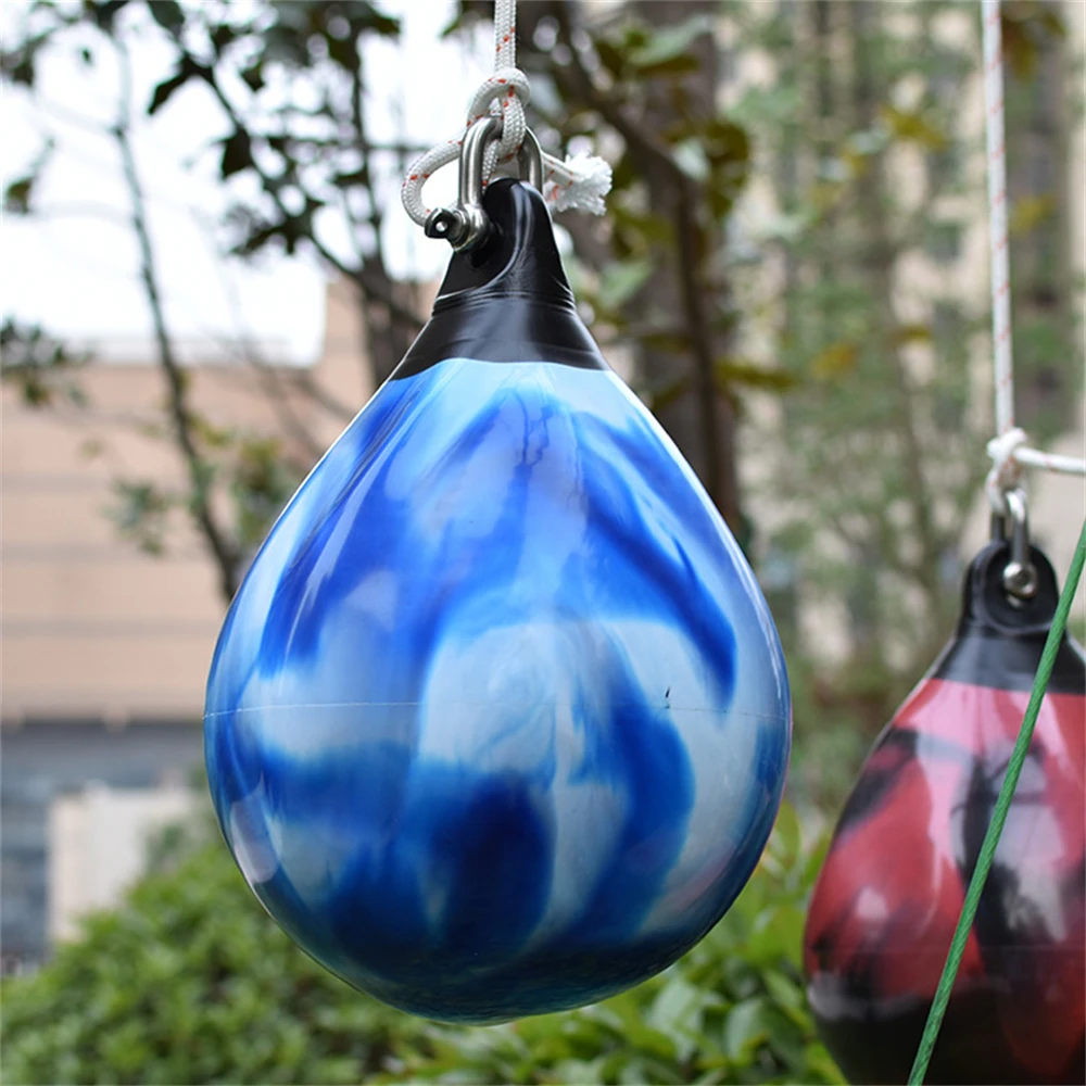 Hanging Boxing Water Punching Sandbag, Taekwondo, Kickboxing, MMA, Free Fighting, Agility Reactivity, Training, 26x37cm