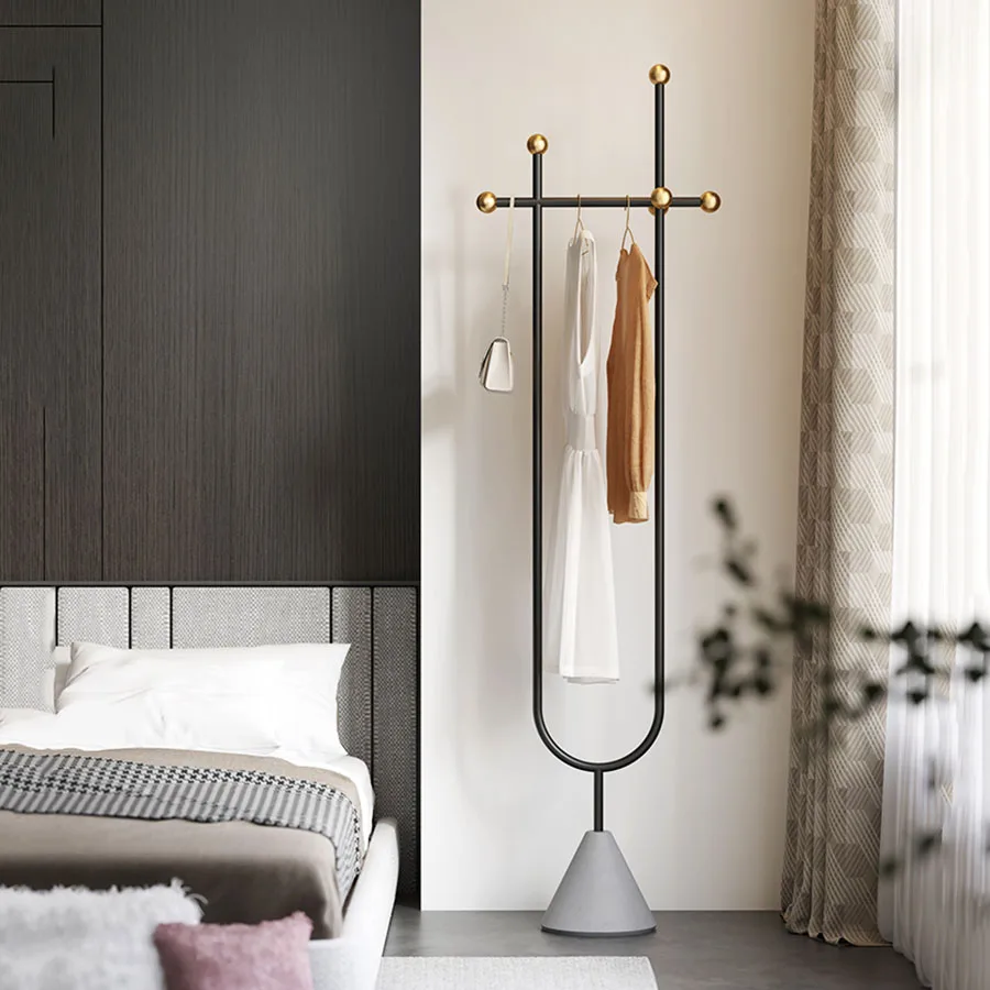 

Round Base Coat Rack Stand Corner Entry Way Metal Door Coat Rack Modern Black Industrial Design Floor Standing Wieszak Hangers