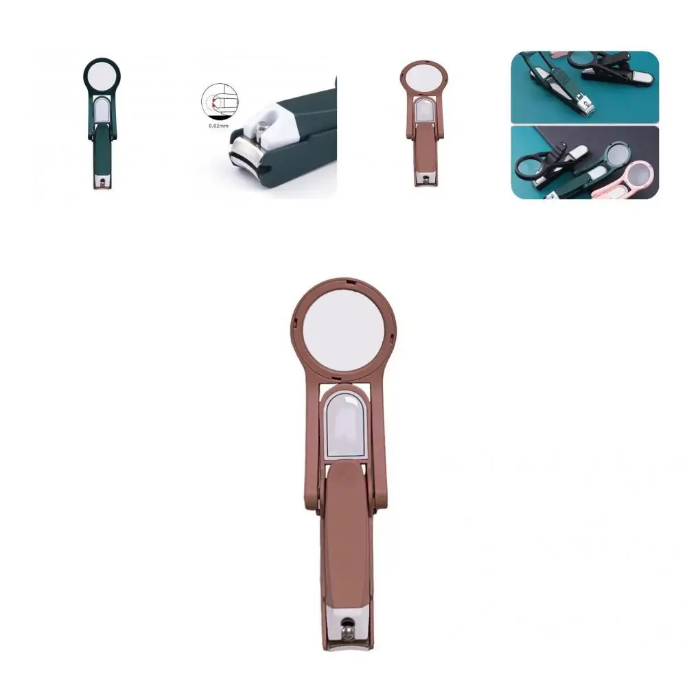 

Ножницы для ногтей с увеличительным стеклом, портативные ножницы для ногтей, практичные щипчики для ногтей против брызг с увеличительным стеклом для пожилых людей