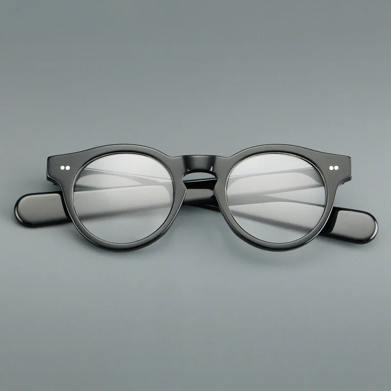 KLAR Marke Optische Brillen Rahmen Männer Frauen Vintage Gläser Acetat Brillengestell Für Männliche Anpassbare Rezept Objektiv – Detail 3