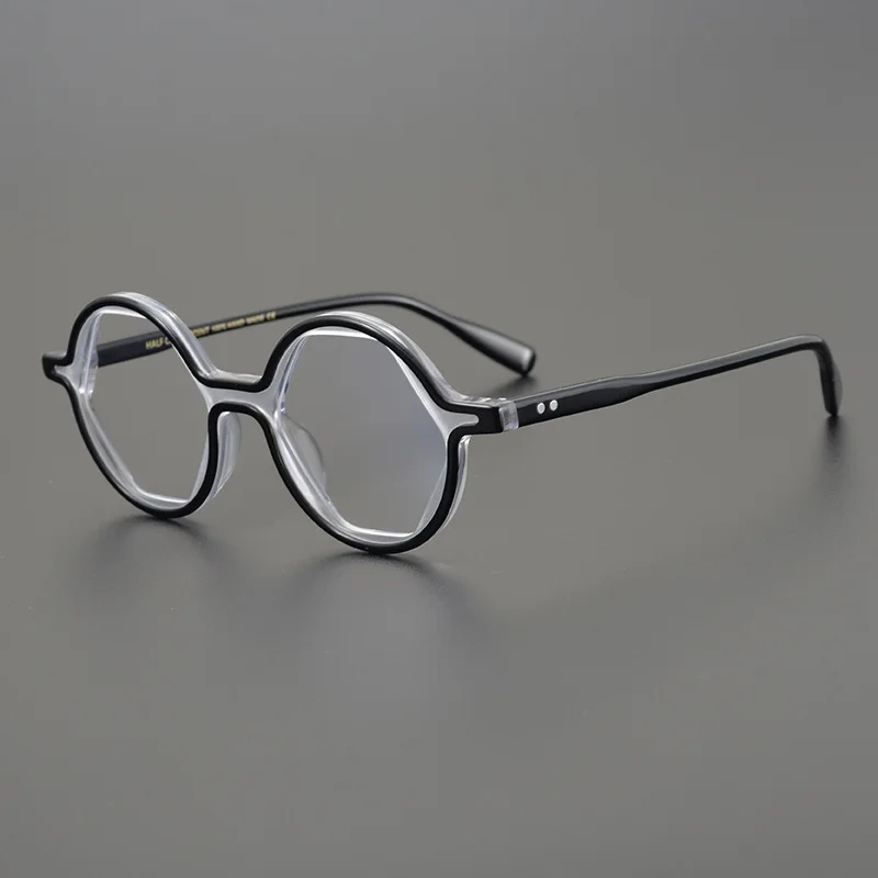 

TOP Quality Acetate Glasses Frame Men Designer Brand Optical Eyewear Myopia Reading Women Prescription Fashion Eyeglasses