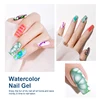 AS Clear Blooming Gel Polish 15ml UV LED Soak Off Nail Art Polish for Spreading Effect Marble Gel Paint Varnish Top Base Coat 6