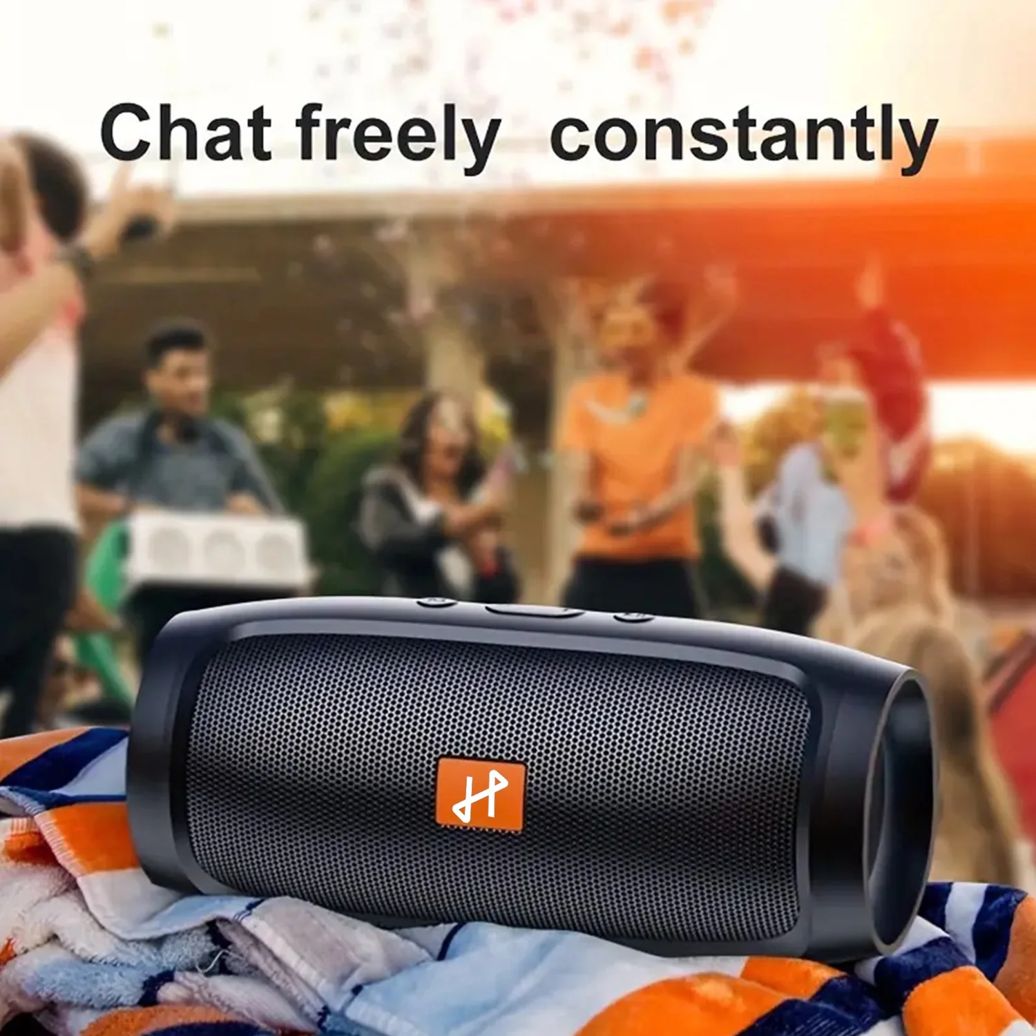 Przenośny Mini Soundbar z Subwooferem - Bezprzewodowy System Głośników, Stereo Bass, - (Typ-C), Kompaktowy do domu/na imprezę/