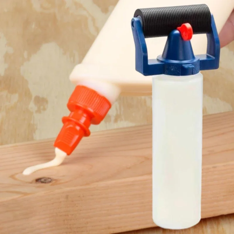 Glue Applicator Roller Dispenser PE Plastic Applicator Bottle 8oz Glue Bottle For Wood Processing Painting Supply Wall Treatment images - 6