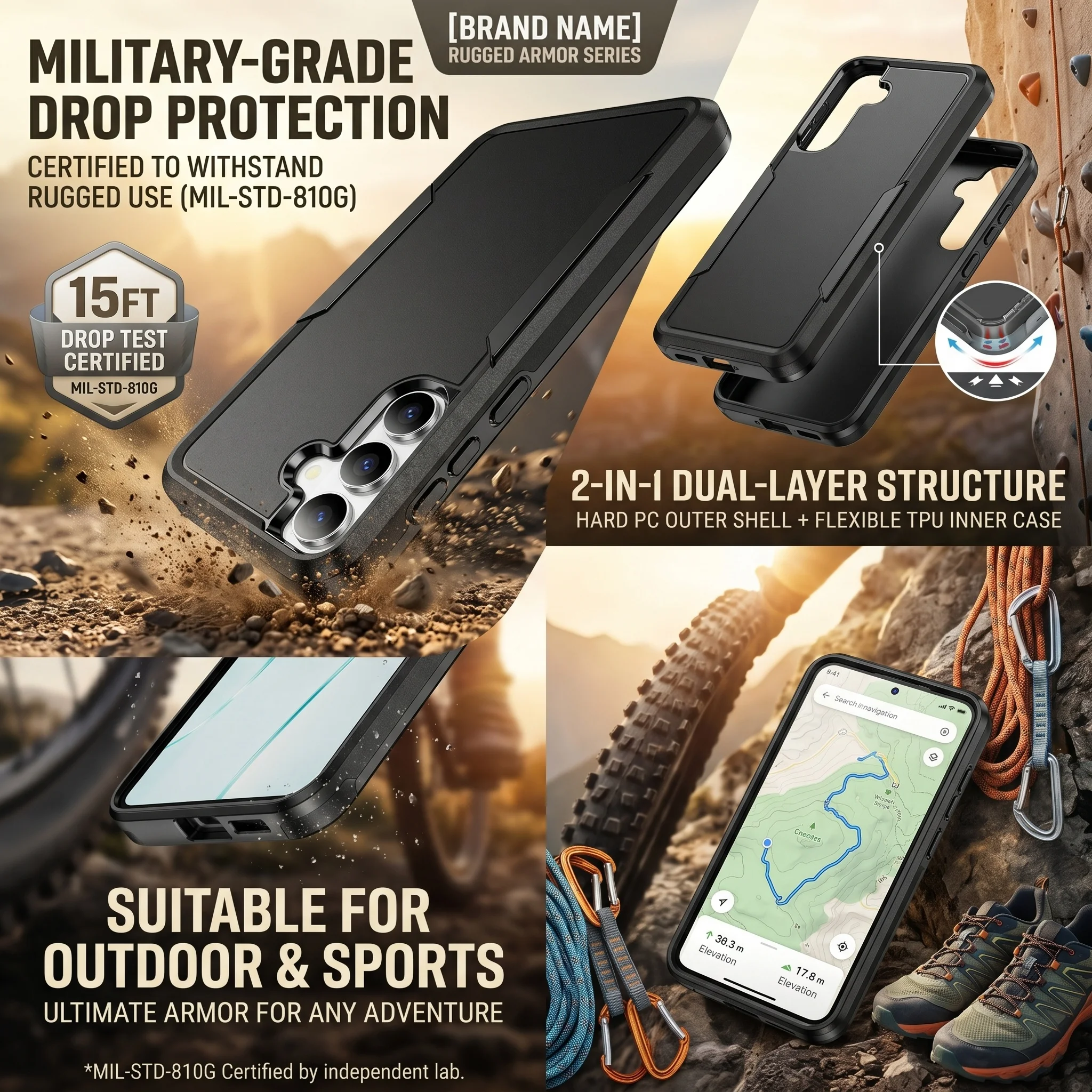 Hybrid Protection Armor Case - Durable and Stylish Protective Cover