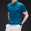 New Men's Business Casual Short Sleeved Solid Color Shirt Wrinkle Resistant Wrinkle Free Comfortable All Season Versatile Top 6