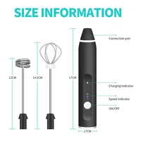 Wireless Milk Frothers Electric Handheld Blender With USB Electrical Mini Coffee Maker Whisk Mixer For Coffee Cappuccino Cream 6