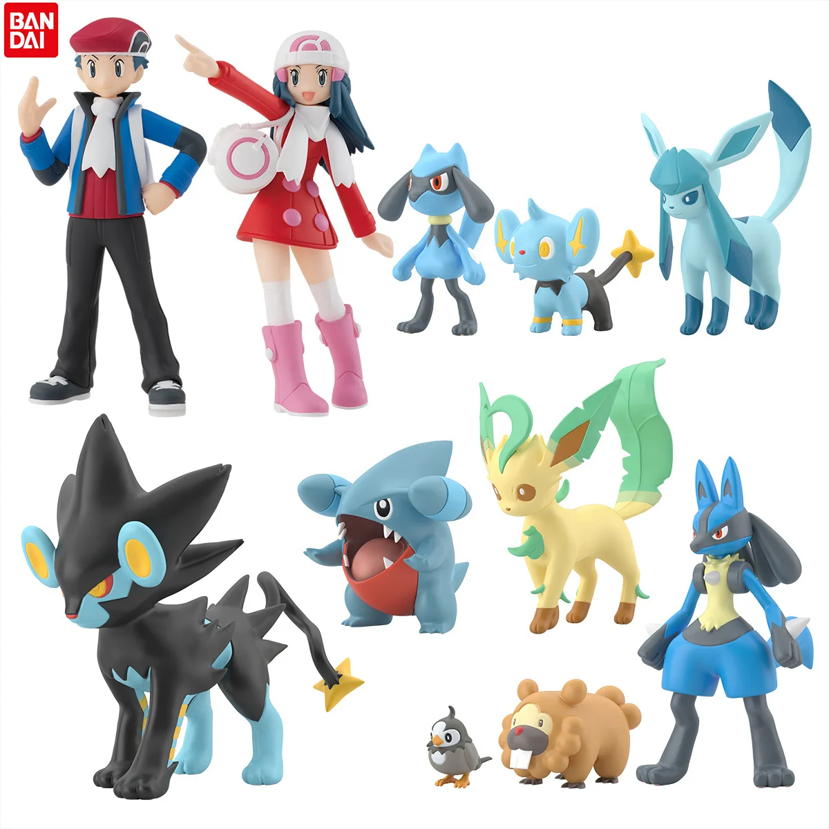 

Bandai Pokemon Scale World Sinnoh Region 2 Figure Set Anime Figure Action Model Collection Boy Toys Gift