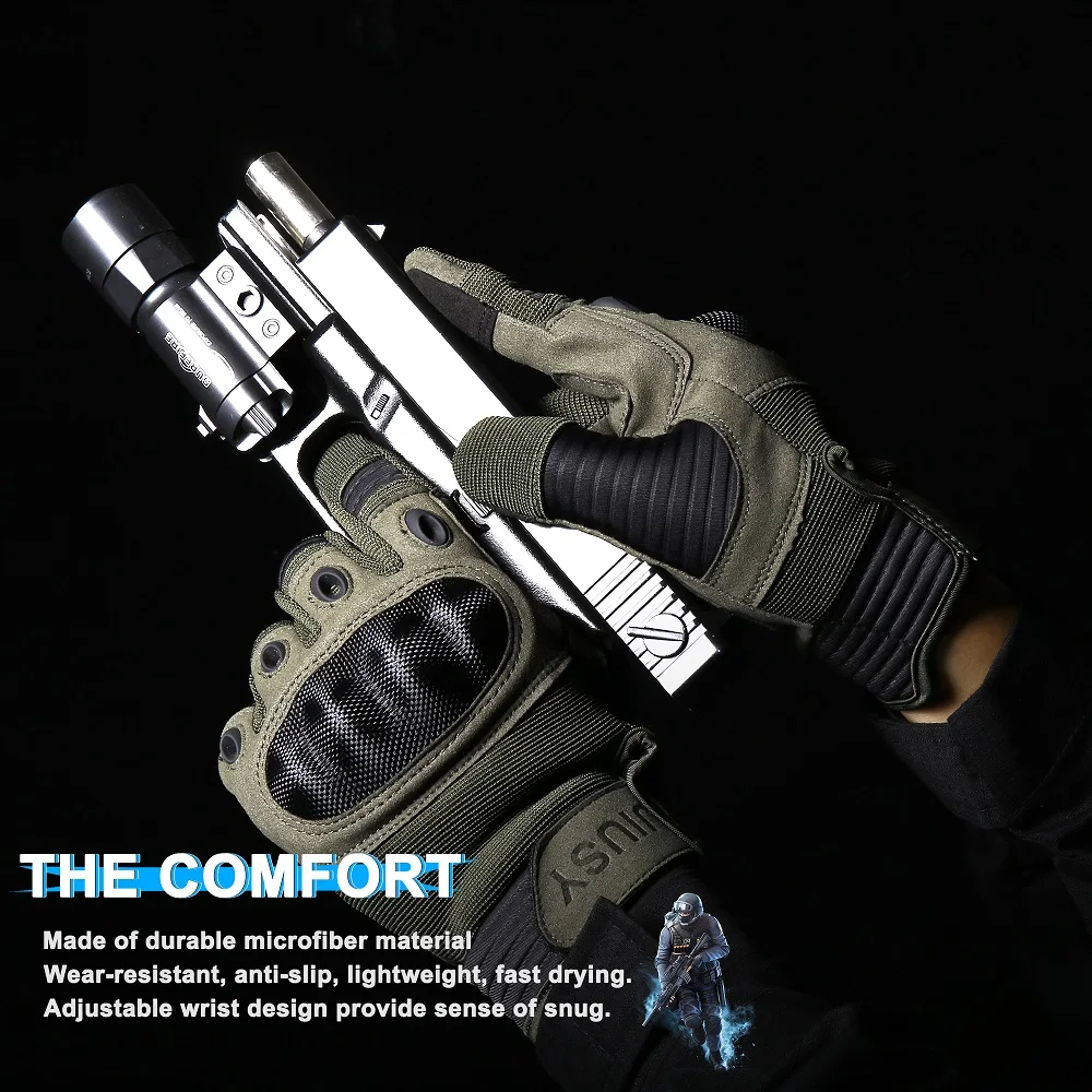 Touch Screen Tactical Gloves Paintball Airsoft Shooting Combat Anti-Skid Bicycle Cycling Hunting Hard Shell Full Finger Gloves cycling gloves sports gloves tactical gloves full finger gloves