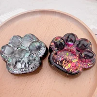 Cat Claw Squishy Fidget Toy Cute Sequin Squeeze Cat Claw Stress Relief Toy  Slow Rebound Pinch Decompression Cat Paw Squeeze Toy 1