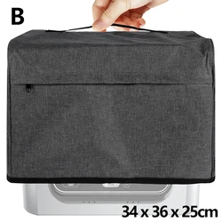 Waterproof Nylon Air Fryer Dust Cover with Washable Storage Pockets and Handle (B)