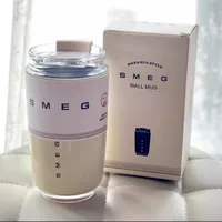 SMEG 240ML Milk White Beverage Cup Travel Portable Drinking Cup Stainless Steel Vacuum Leak proof  Coffee Thermos 4