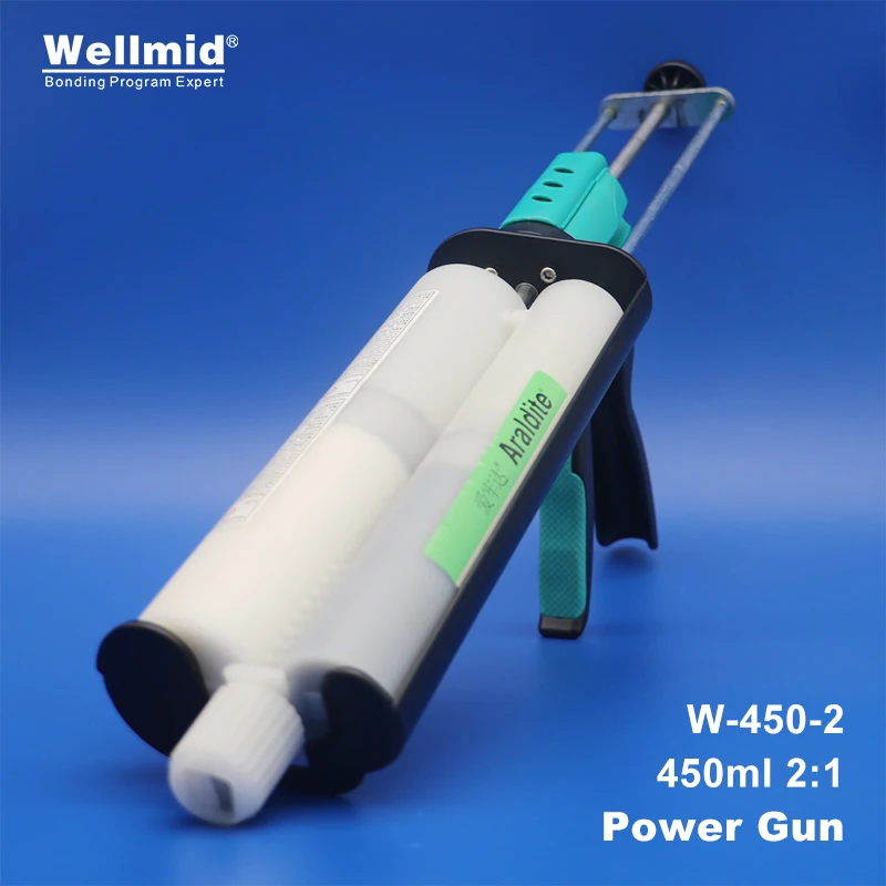 450Ml 2:1 Cartuccia Epossidica Ab Power Gun Manuale Calafataggio Erogazione Miscelazione Araldite Kit680 Adesivo Di Ancoraggio Pistola Per Colla Inter