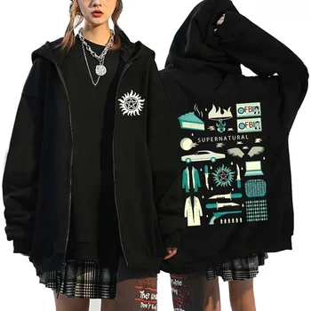 أزياء للجنسين الخريف الشتاء معطف خارق طباعة قلنسوة بسحاب عارضة طويلة الأكمام قمم النساء الرجال المتناثرة سستة البلوز 2