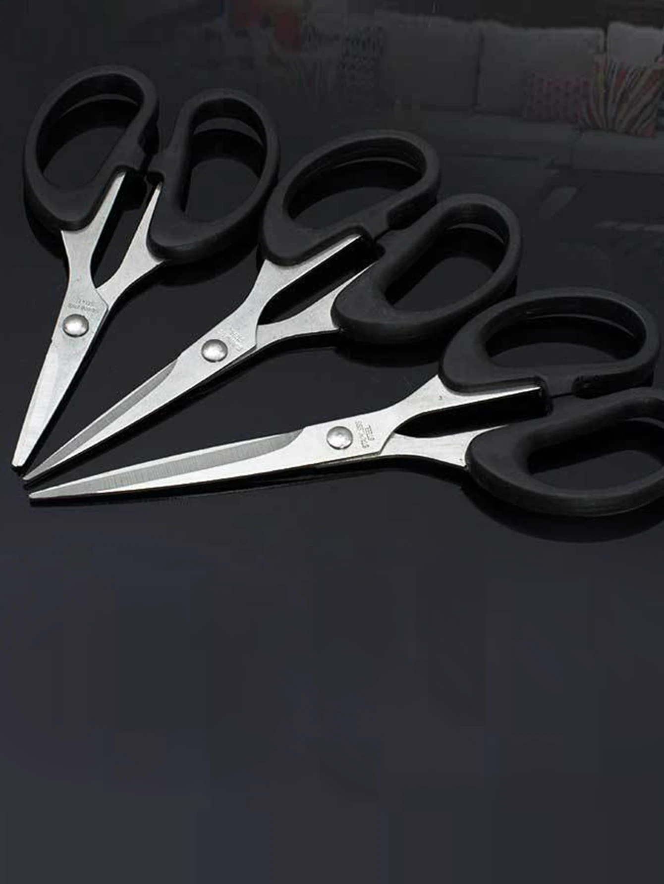 Black Blade Scissors Household Sharp Handmade Paper Cuttings Scissors Exquisite Office Stationery Children's Paper Cuttings craft scissors paper scissors household scissors