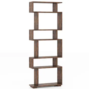 6-Tier S-Shaped Bookshelf 1