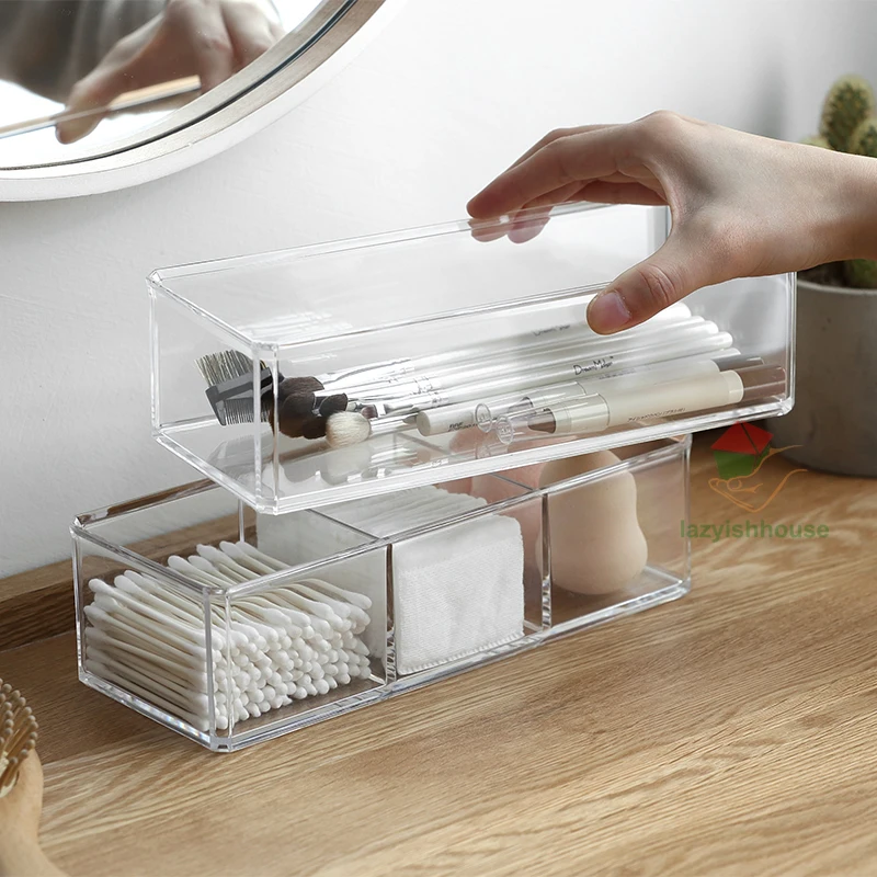 Storage makeup organizer for cosmetics organizer makeup storage box acrylic lipstick jewelry organizer Makeup brush storage 3
