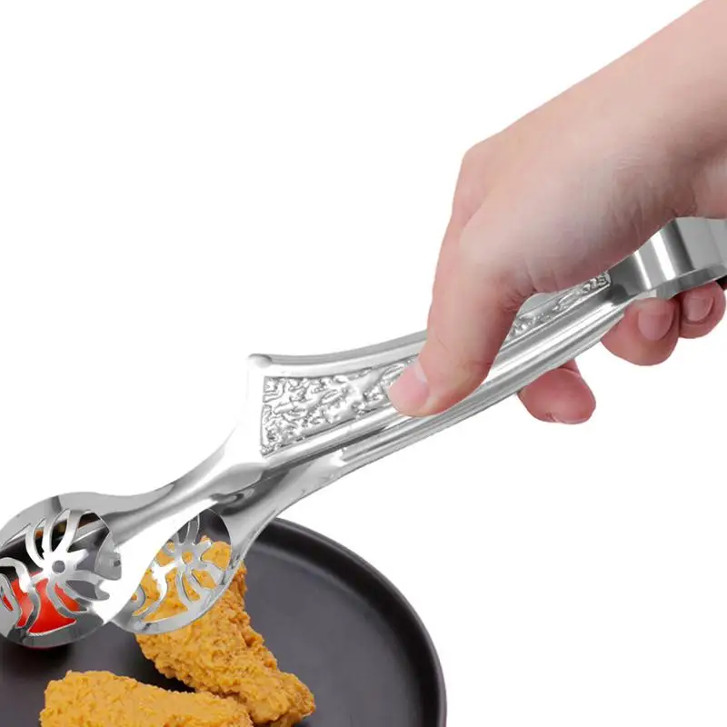 

Metal Tongs Meat Salad Steak Food Serving Clip Tweezers Food Tongs Barbecue Tongs Pizza Pies Fish Bread Tongs Kitchen Utensils