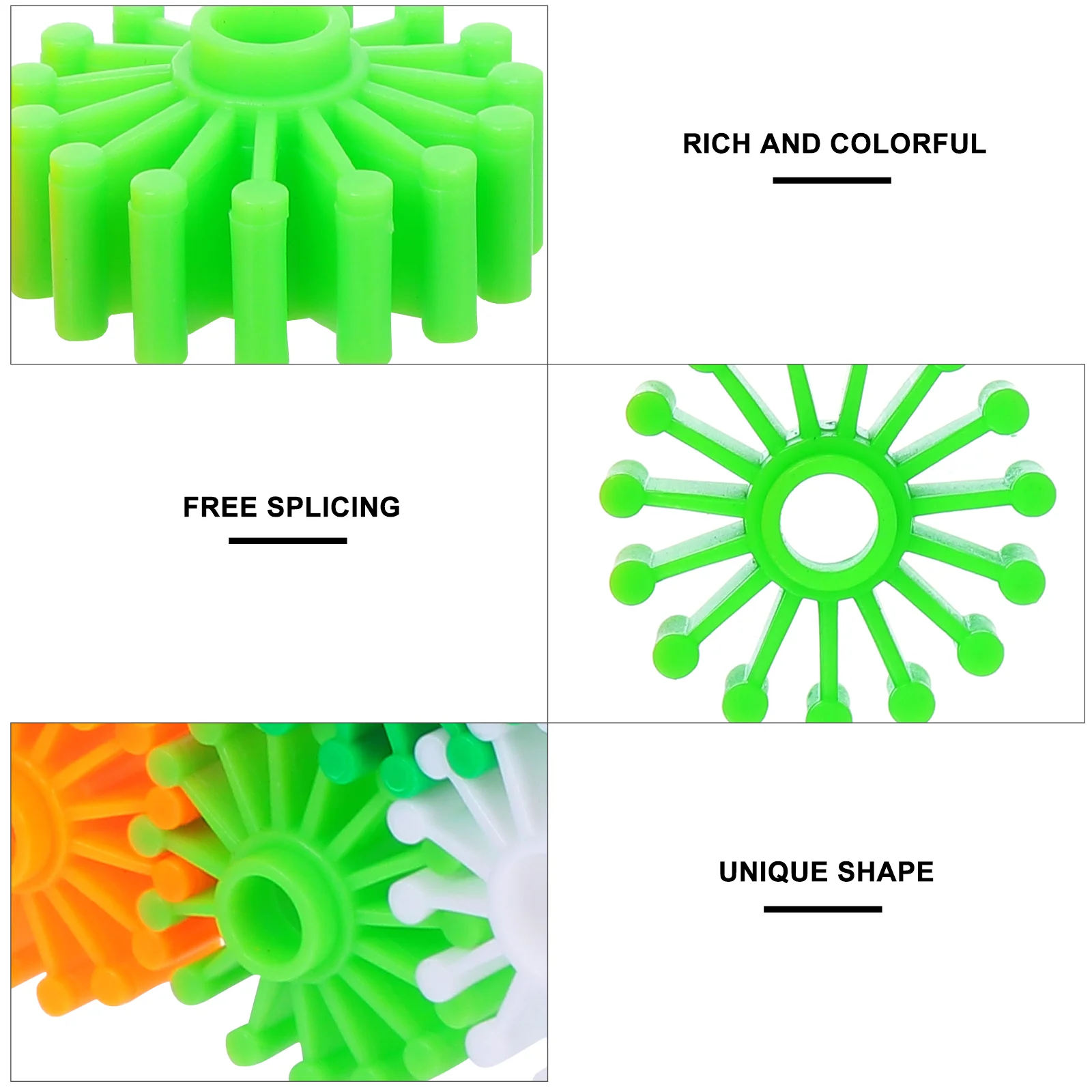 Grain Gear Blocks Toddler Puzzle Building Kit Interlocking Toys Gears Abs Preschool Gifts Early Educational Kids