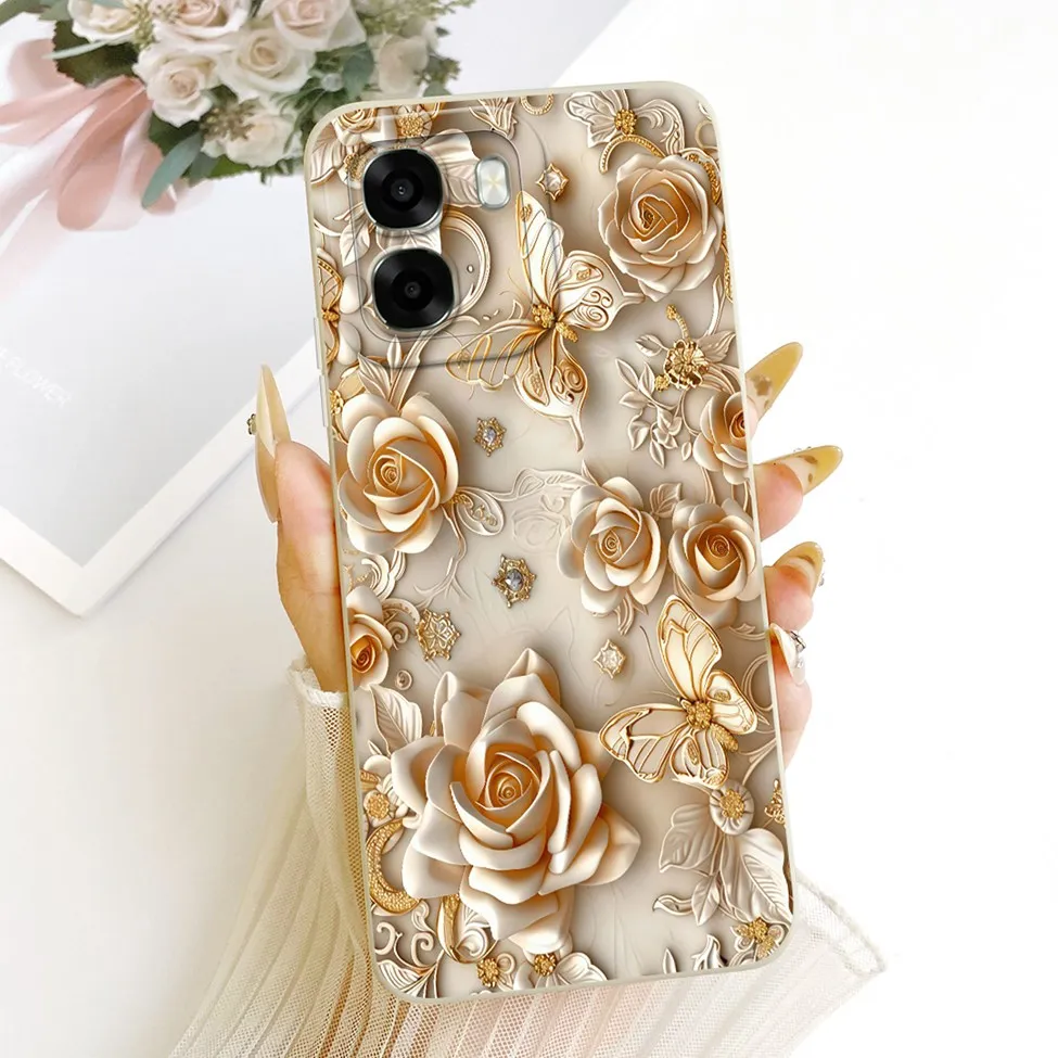 Luxury Fashion Cute Painted Silicone Case - Oppo A6 Series