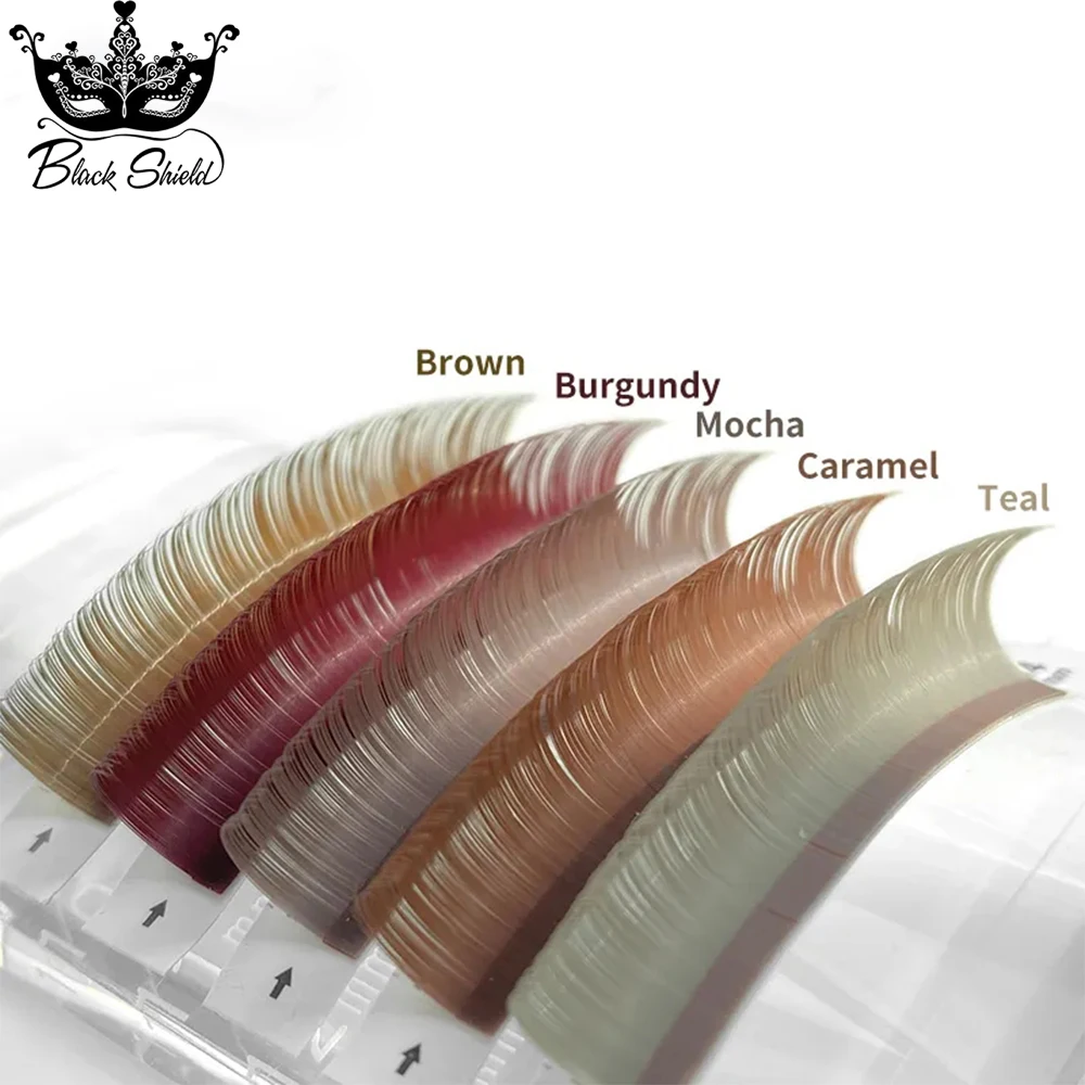 

Colored 0.07 Volume Lashes Extensions Brown Blue Grey Red Mink Individual Lashes For Makeup Supplies Cosplay False Eyelashes