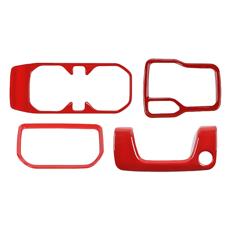 

Автомобильная панель переключения передач 4-DW, передний держатель для чашки, подлокотник, отделка для отверстия для ключей, комплект для Jeep Gladiator JT Jeep Wrangler JL