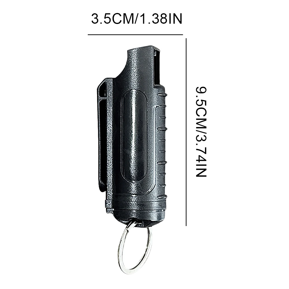 5-1Pcs Women Self Defense Defend Tool 20ml Pressure-Type Multipurpose Pepper Spray Keychain Plastic Case with Key Ring Keychain