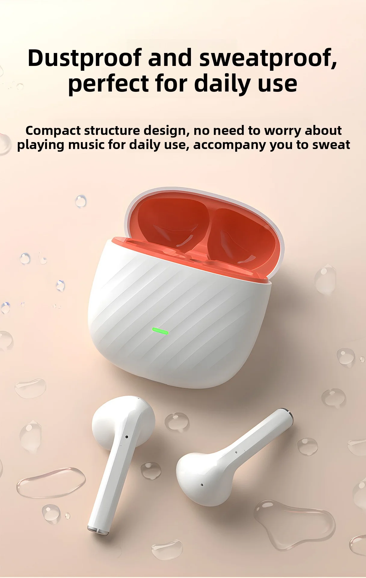 In-ear headphones Stereo TWS wireless Bluetooth headphones call noise reduction