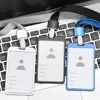 1PC Card Cover Bag Unisex Business Aluminum Alloy Work Name Card Badge Holders Women Men Credit Card Business Bus ID Holder Case 2
