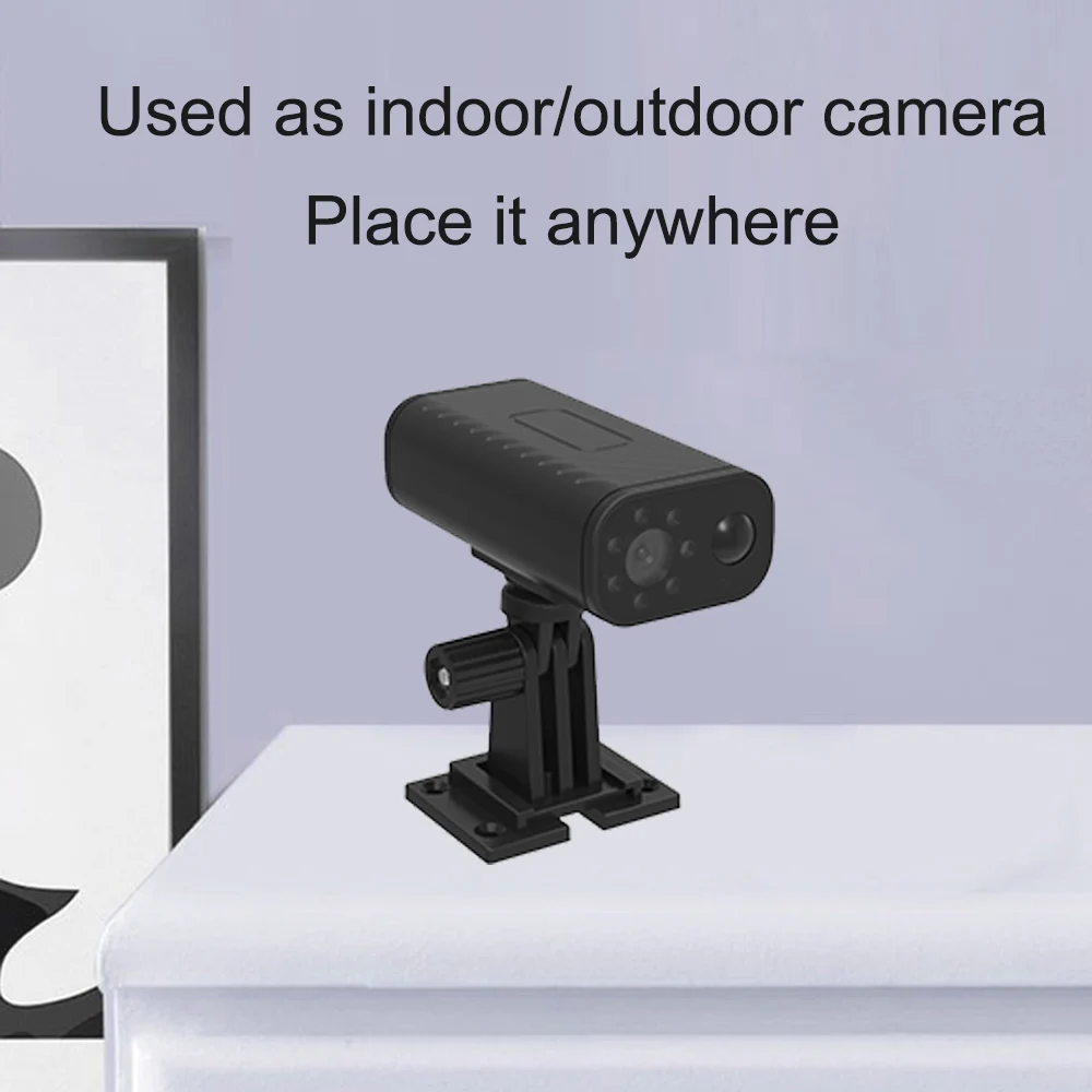 Mini-Smart-Home-Überwachungskamera für den Innenbereich, kabellos, WiFi, Fernansicht, wasserdichte Kamera für den Außenbereich, Menschenerkennung, Schlaf-Standby