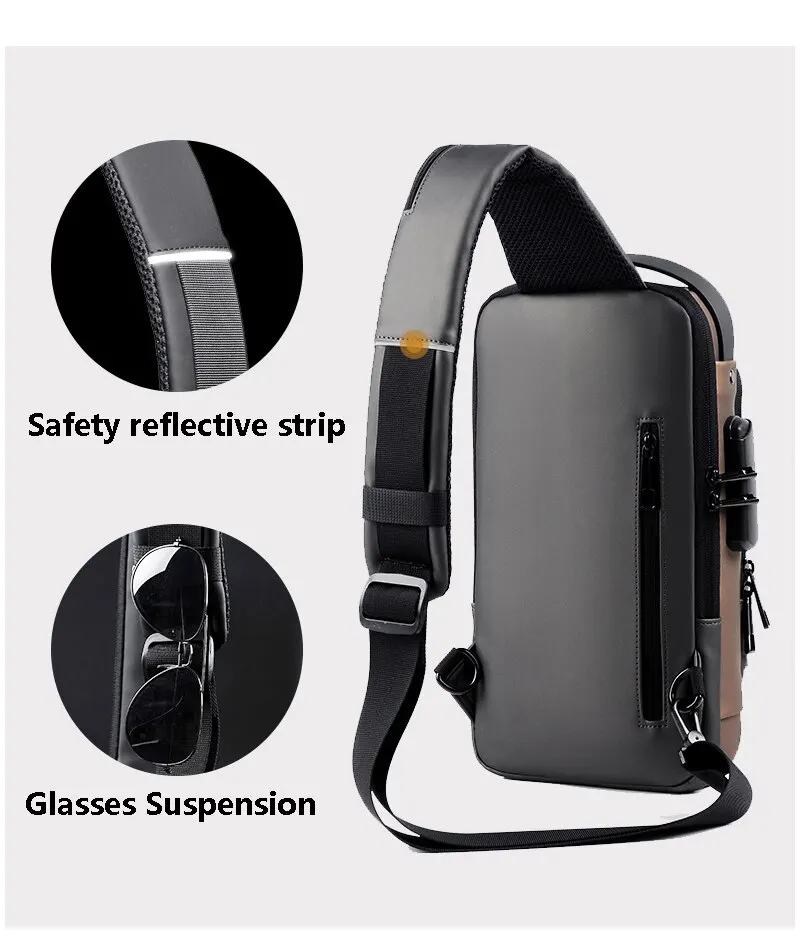 S75b163ae086d47c78ac88464dcdd8549Q Men Multifunction Anti Theft USB Shoulder Bag Man Crossbody Cross Body Travel Sling Chest Bags Pack Messenger Pack Mallzona