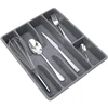 Drawer Kitchen Drawer Organizer Silverware Holder Utensil Organizer Cutlery Organizer Tray Plastic Flatware Organizers 2