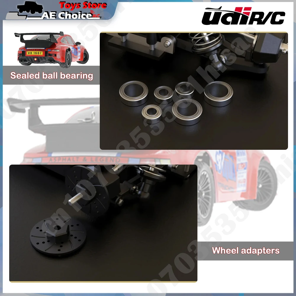 UDirc UD1603 UD1607Pro 1/16 RC Drift Car High Speed 2.4G Brushless Headlights 4WD Drift Remote Control Racing Car Toys for Boys 3