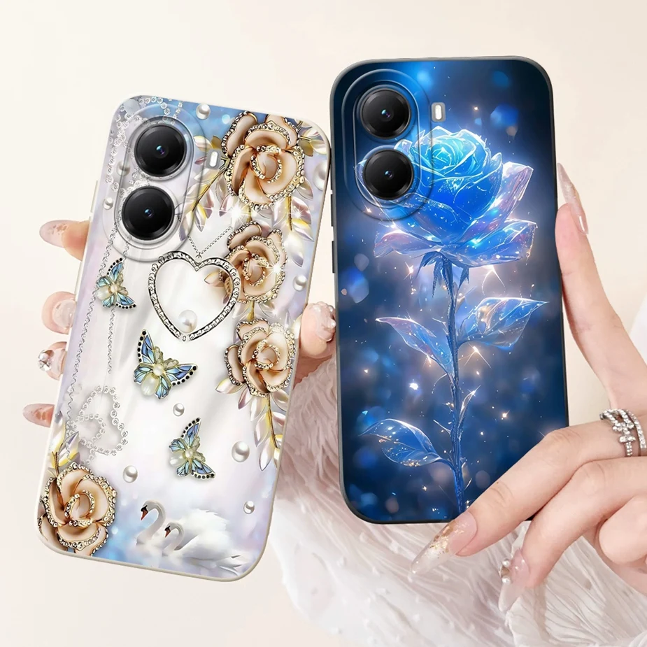 Cute Cat Grid Pattern Soft Silicone Phone Case Cover