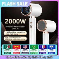Hair Dryer, High-Speed Electric Turbine Airflow, Low Noise, Constant Temperature And Quick Drying, Suitable For Home Salons. 1