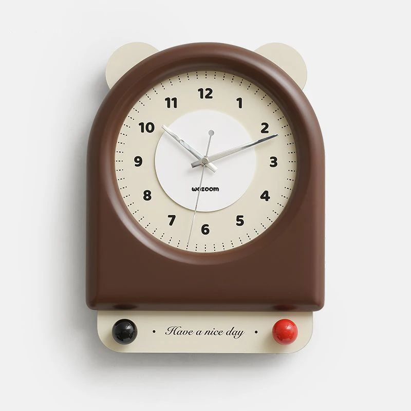 Cute Wall Clock Vintage Home Interior Decoration Clocks Nordic Living Room Accessories Wall Clock Elegant Gift Ornaments Clocks