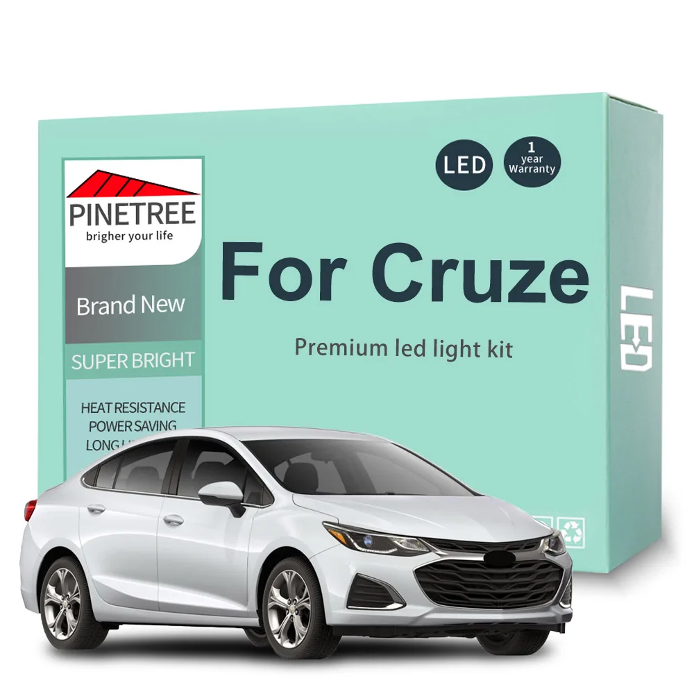 

10Pcs Led Interior Light Kit For Chevrolet Chevy Cruze 2011-2019 LED Dome Map Reading Light Canbus No Error