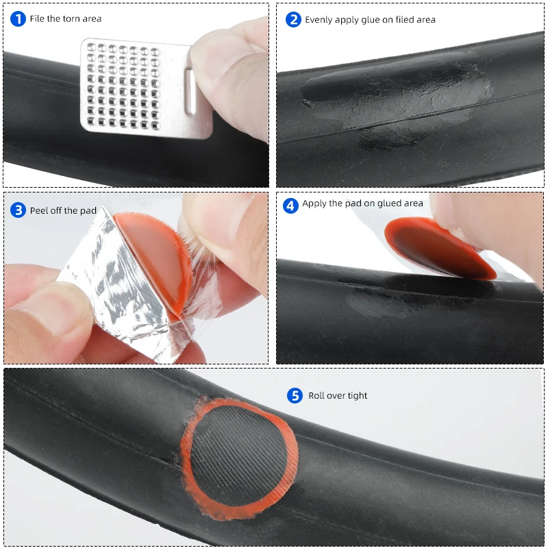 Kit Di Riparazione Foratura Pneumatici Per Biciclette Patch - Foto 14